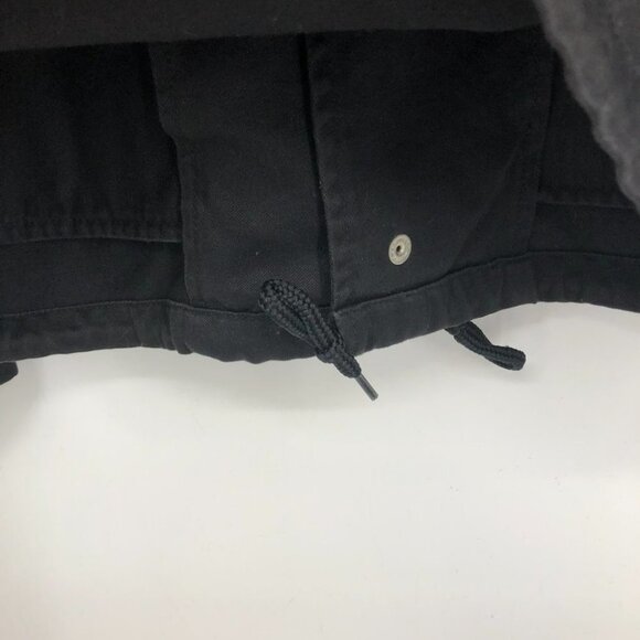 Moussy Black military style utility Jacket 4 pockets drawstring waistband - Picture 12 of 16